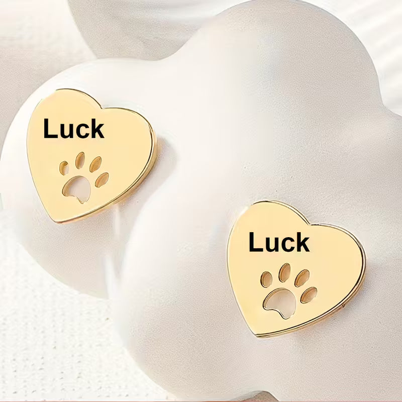 Kişiselleştirilmiş Pati İzli Küpe | 925 Gümüş