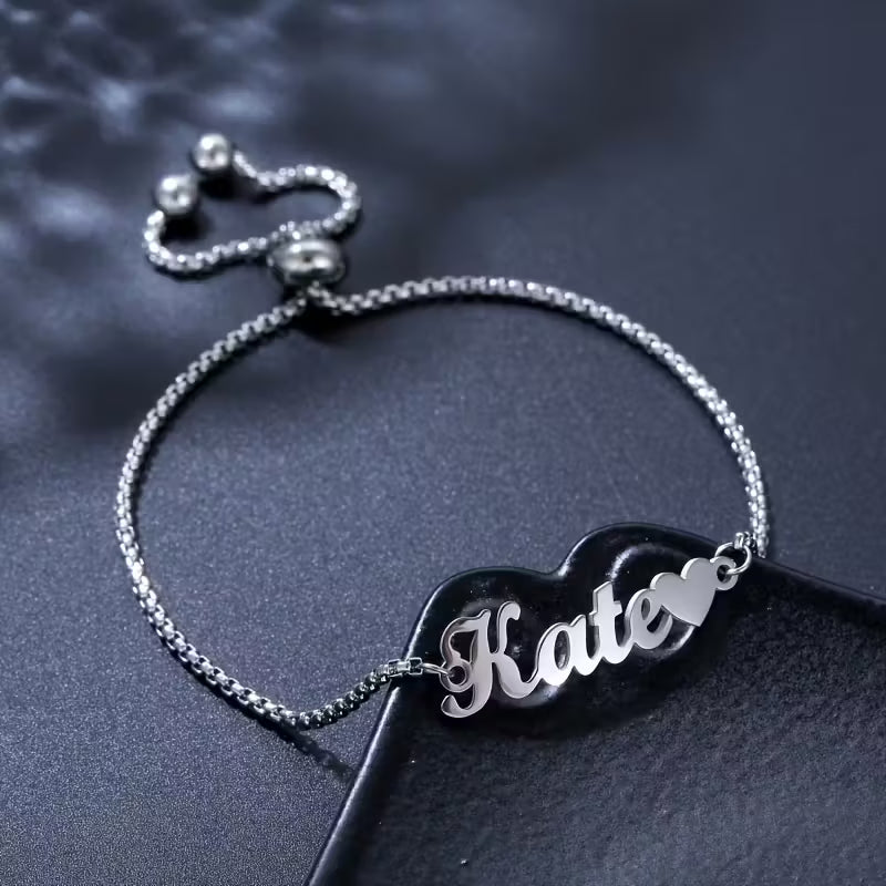 Kişiselleştirilmiş Harf Aşk Anma Bilekliği | 925 Gümüş
