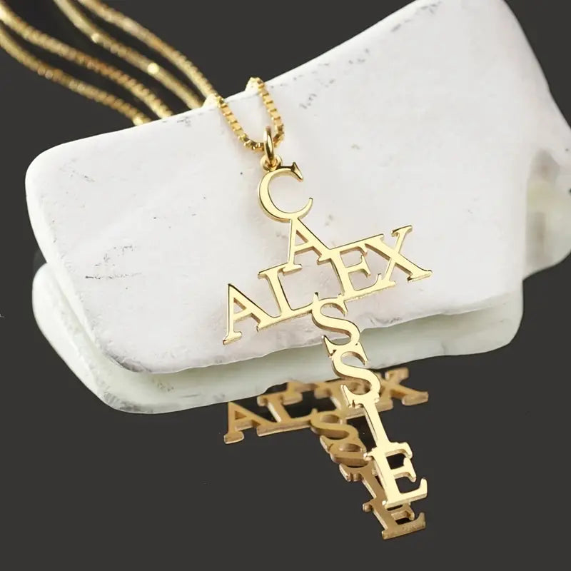 Özel Çift İsimli Kolye | 925 Gümüş