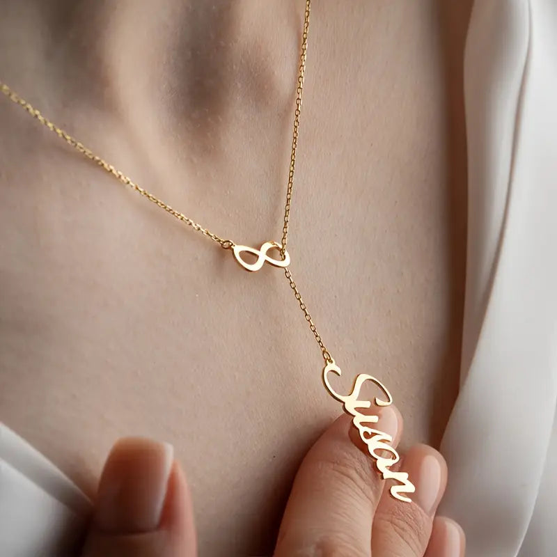 Sonsuzluk İsim Kolyesi | 925 Gümüş