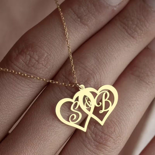 Çift Harfli Aşk Kolyesi | 925 Gümüş