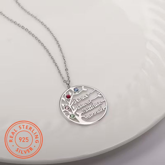 Taş İşlemli Hayat Ağacı | 925 Gümüş