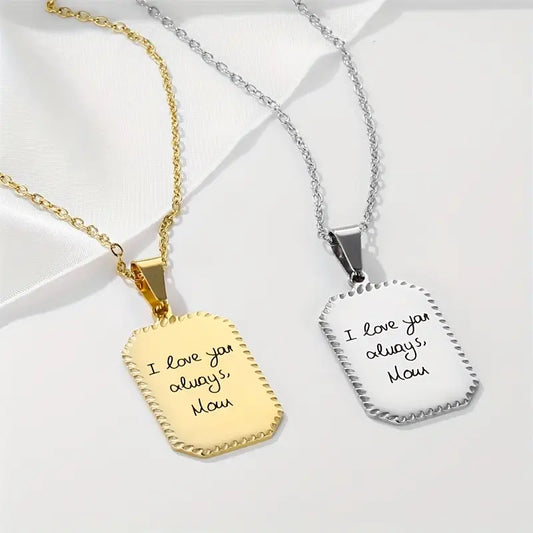 Özel İsim Oymalı Kolye | 925 Gümüş