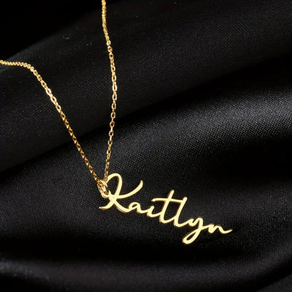 Dikey İsim Kolye | 925 Gümüş