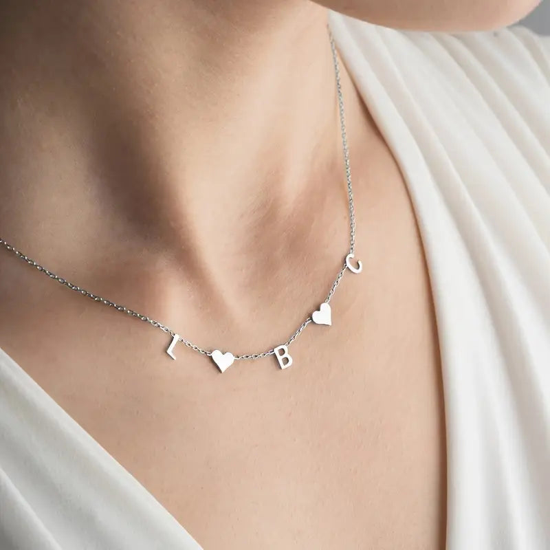 3 HARF CHARM KOLYE | 925 Gümüş