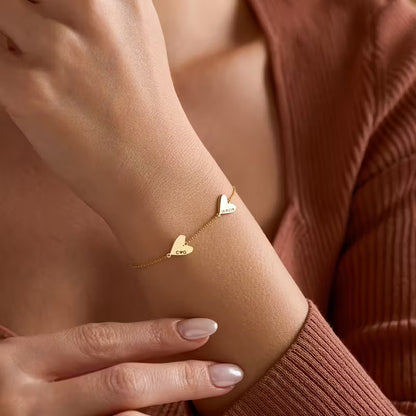 Kişiselleştirilebilir Şık Aşk Moda Bilekliği | 925 Gümüş