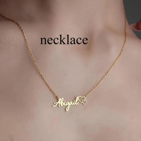 Çift Kalp Yazı Kolye | 925 Gümüş