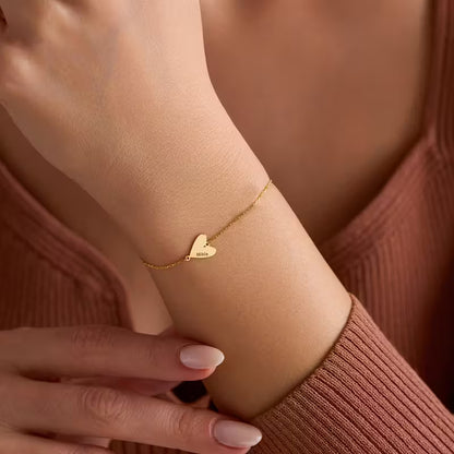 Kişiselleştirilebilir Şık Aşk Moda Bilekliği | 925 Gümüş