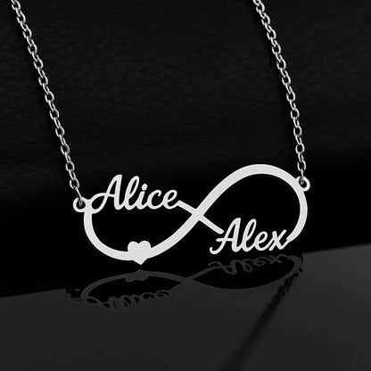 2 İsim Sonsuz Kolye | 925 Gümüş