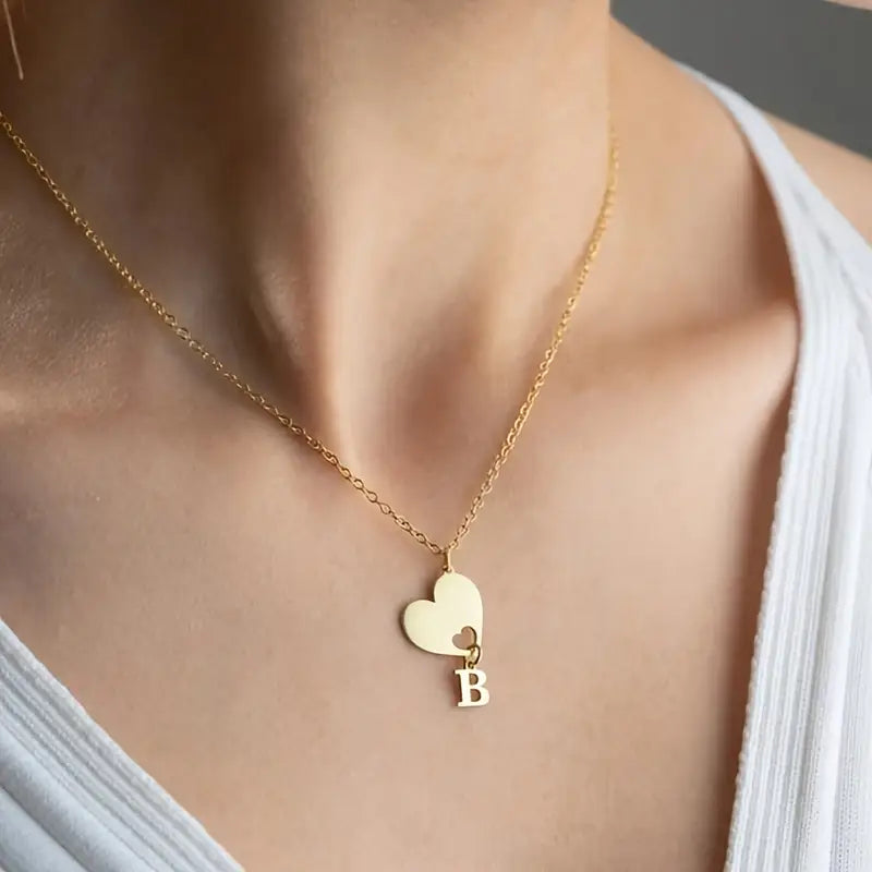 Kalp Şanslı İsimli Kolye | 925 Gümüş