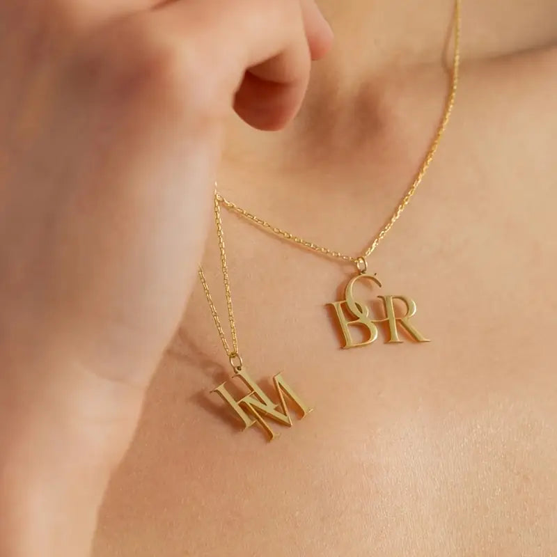 Harfli Özel Pandantif Kolye | 925 Gümüş