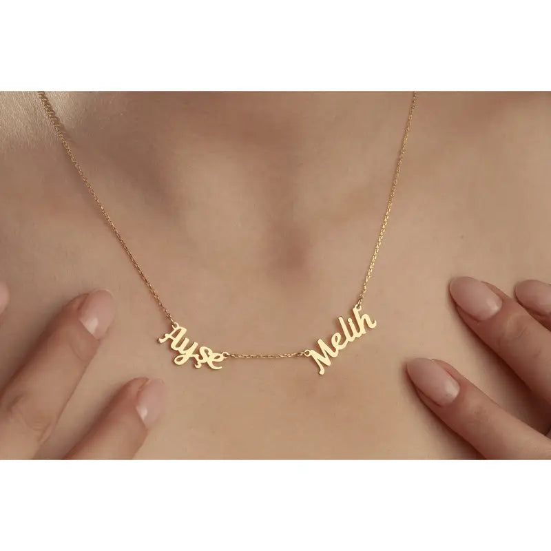 İki İsimli Kolye | 925 Gümüş