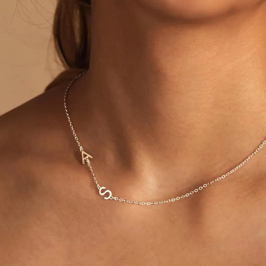 Çapraz Harf İsim Kolye | 925 Gümüş