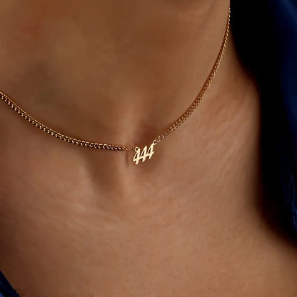 Gurmet Zincirli Şans Sayı İsim Kolye | 925 Gümüş