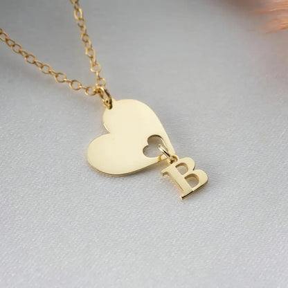 Kalp Şanslı İsimli Kolye | 925 Gümüş