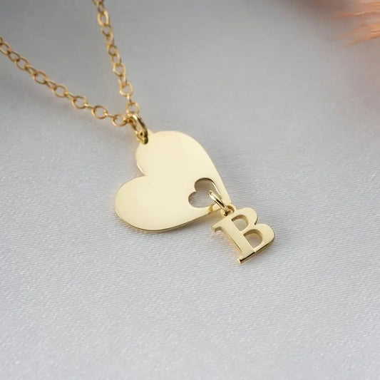 Kalp Şanslı İsimli Kolye | 925 Gümüş