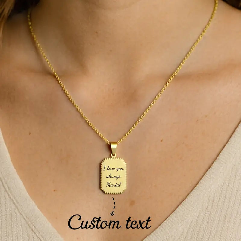 Özel İsim Oymalı Kolye | 925 Gümüş