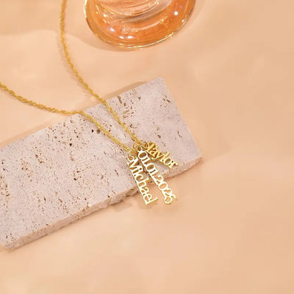 Singapur Çoklu İsim Kolye | 925 Gümüş