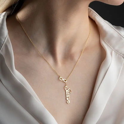 Sonsuzluk İsim Kolyesi | 925 Gümüş