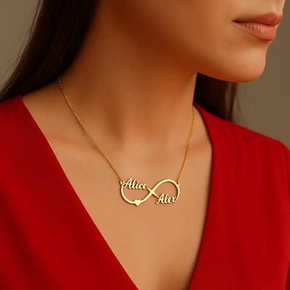 2 İsim Sonsuz Kolye | 925 Gümüş