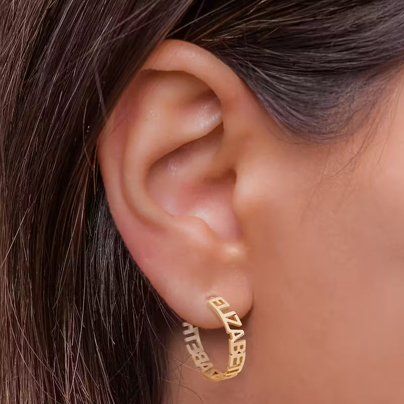 Özel İsimli Küpe | 925 Gümüş